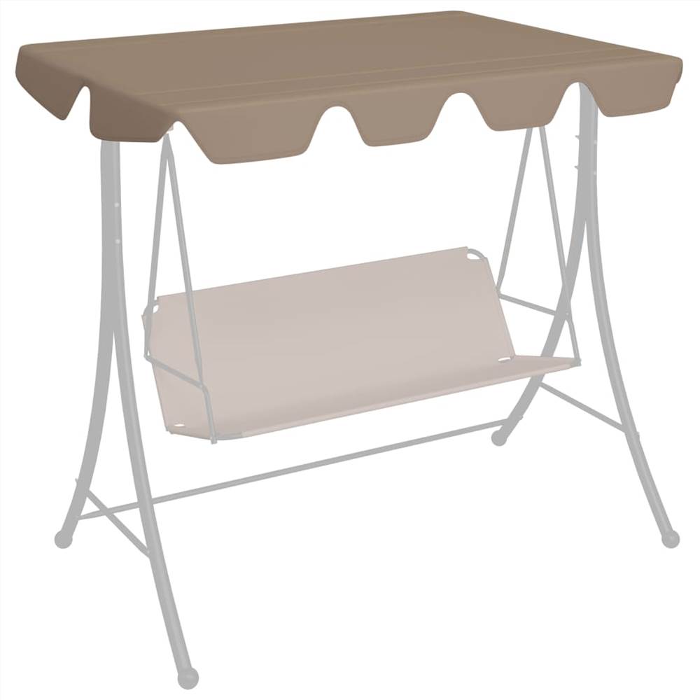 

Replacement Canopy for Garden Swing Taupe 188/168x110/145 cm