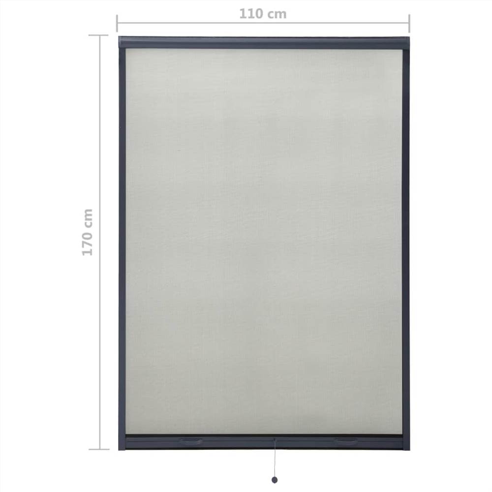 Roll down Insect Screen for Windows Anthracite 110x170 cm