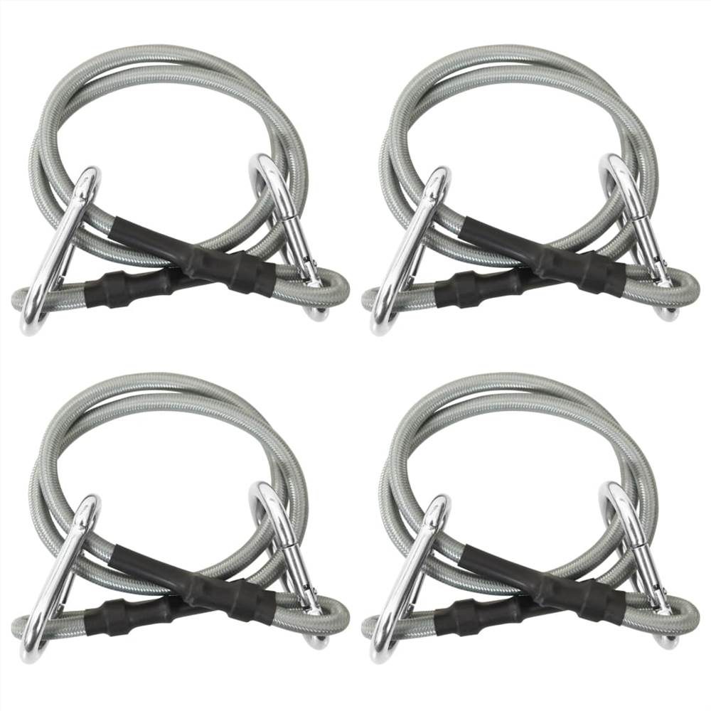 

Ropes with Carabiner 4 pcs Rubber
