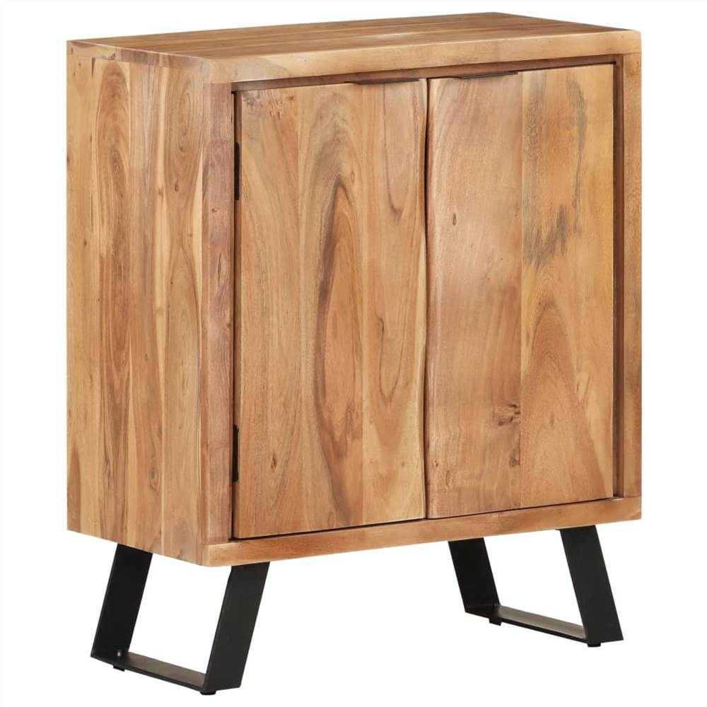 Sideboard 60x36x76 cm Solid Acacia Wood with Live Edges