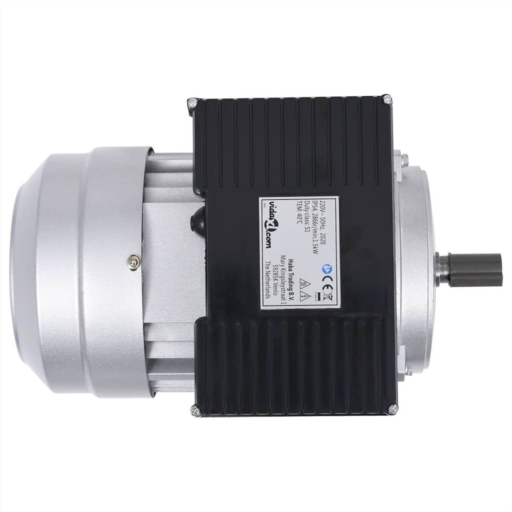 Single Phase Electric Motor Aluminium 1.5kW/2HP 2 Pole 2800 RPM