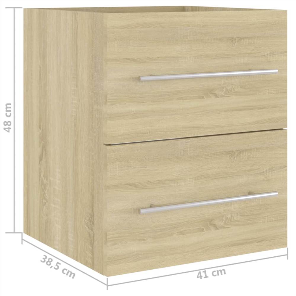 Sink Cabinet Sonoma Oak 41x38.5x48 cm Chipboard