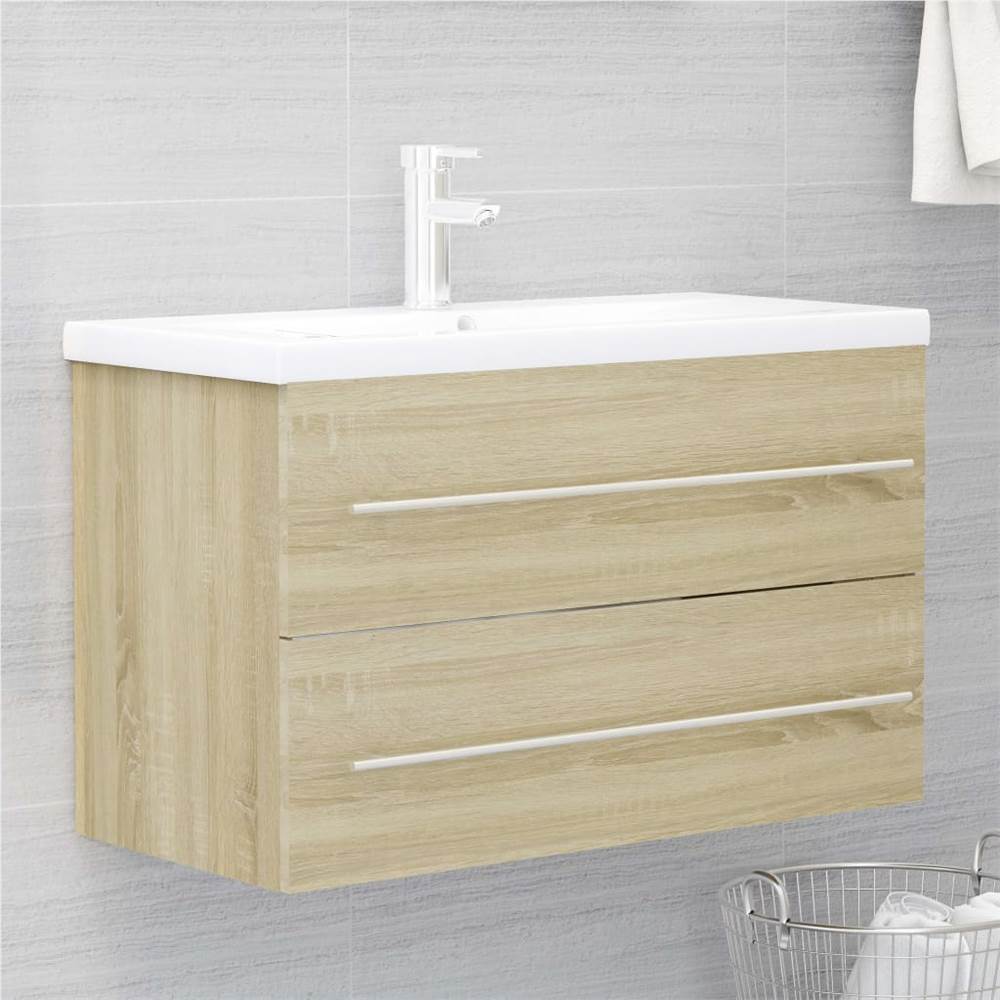 

Sink Cabinet Sonoma Oak 80x38.5x48 cm Chipboard