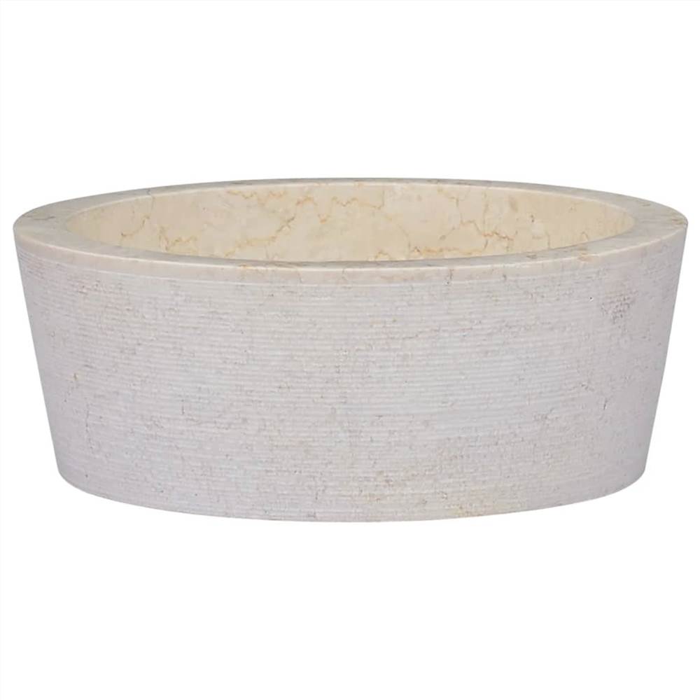 

Sink Cream Ø40x15 cm Marble