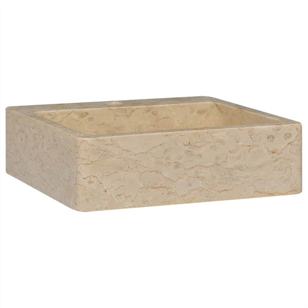 

Sink Cream 40x40x12 cm Marble
