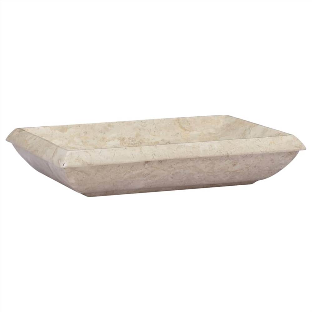 Sink Cream 50x35x10 Cm Marble 9 Sink Cream 50x35x10 cm Marble