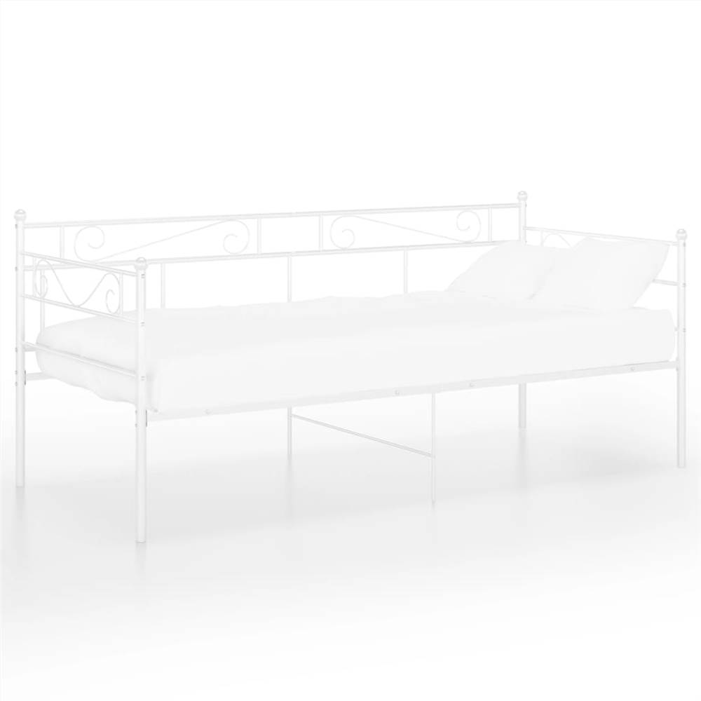 

Sofa Bed Frame White Metal 90x200 cm