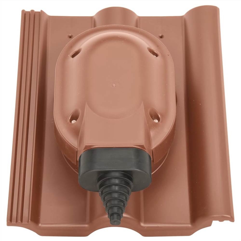 Solar Pass-through for Frankfurt Roof Tile Brick Red