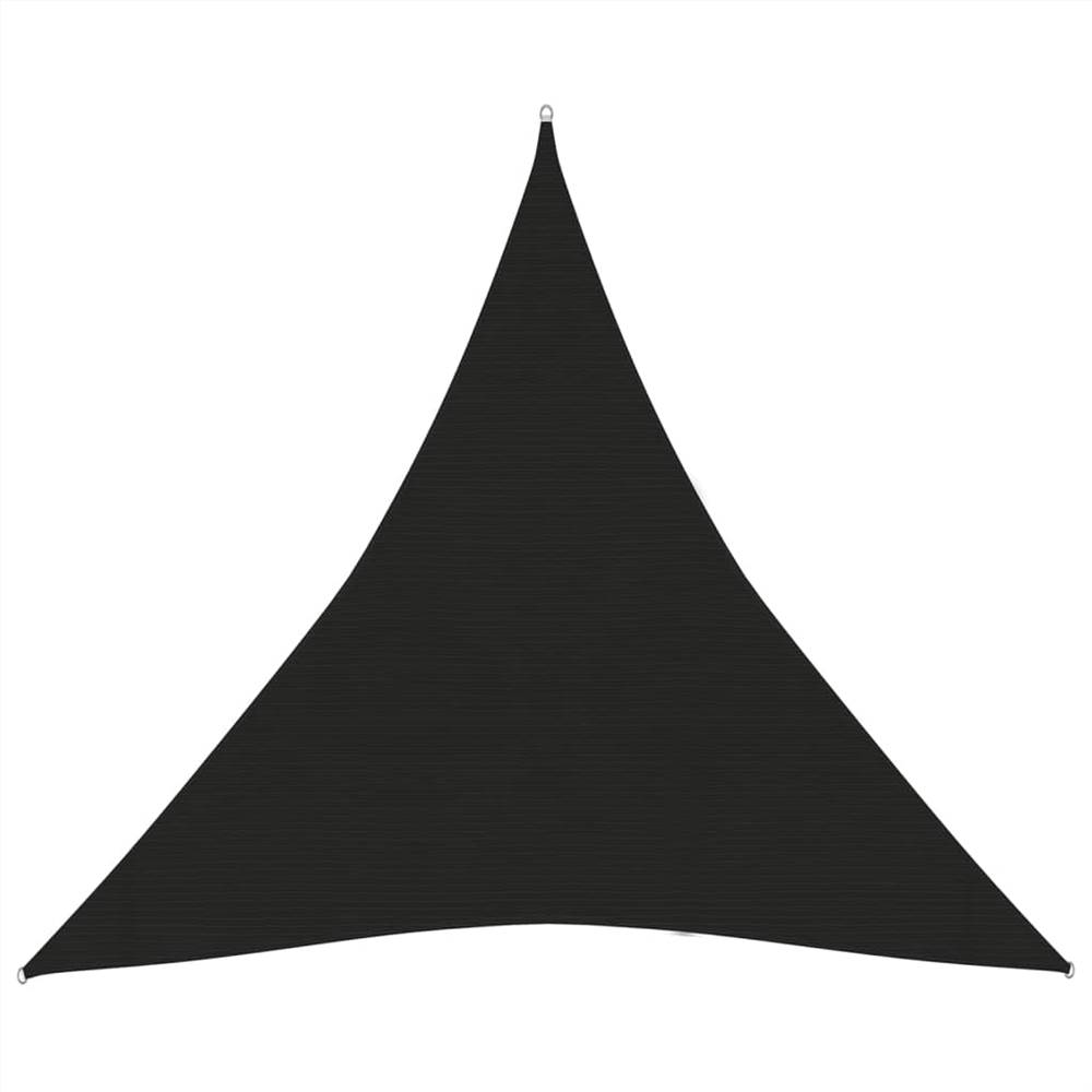 

Sunshade Sail 160 g/m² Black 3.6x3.6x3.6 m HDPE