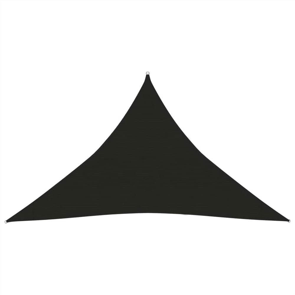 

Sunshade Sail 160 g/m² Black 3x3x4.2 m HDPE