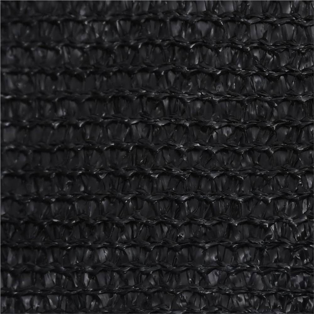 Sunshade Sail 160 g/m² Black 4x5 m HDPE