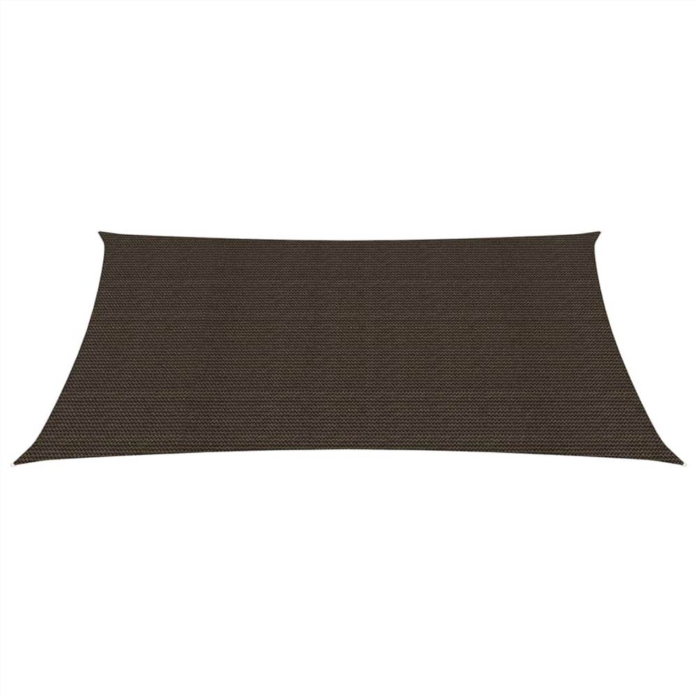 Sunshade Sail 160 g/m² Brown 6x7 m HDPE