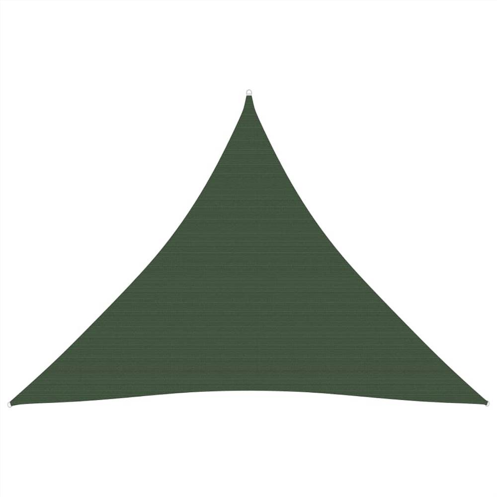 

Sunshade Sail 160 g/m² Dark Green 3x3x3 m HDPE