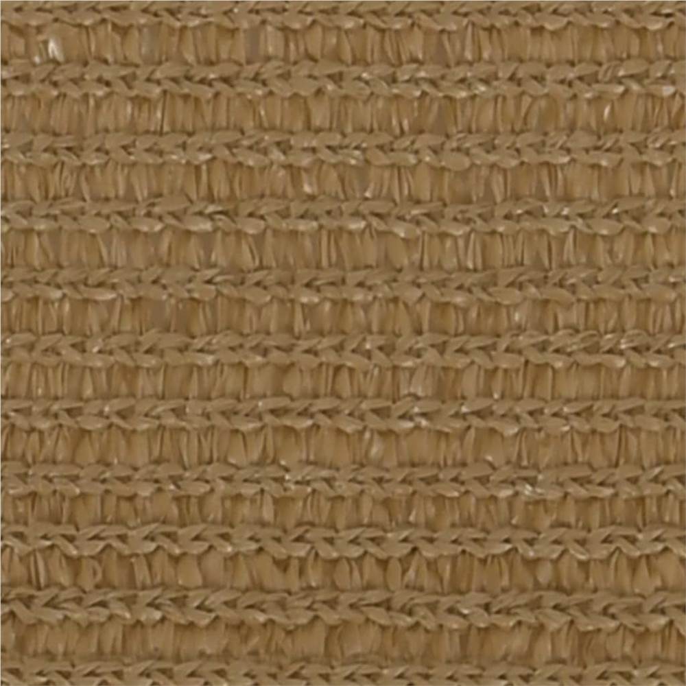 Sunshade Sail 160 g/m² Taupe 2.5x3.5 m HDPE