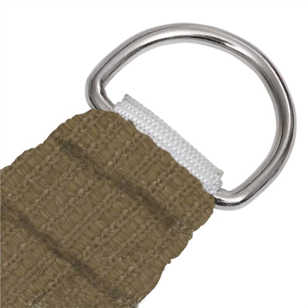Sunshade Sail 160 g/m² Taupe 4.5x4.5 m HDPE