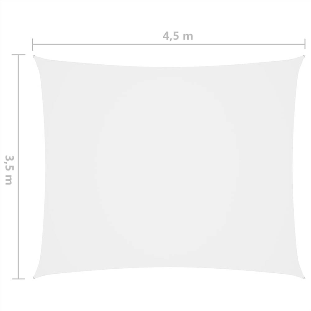 Sunshade Sail Oxford Fabric Rectangular 3.5x4.5 m White