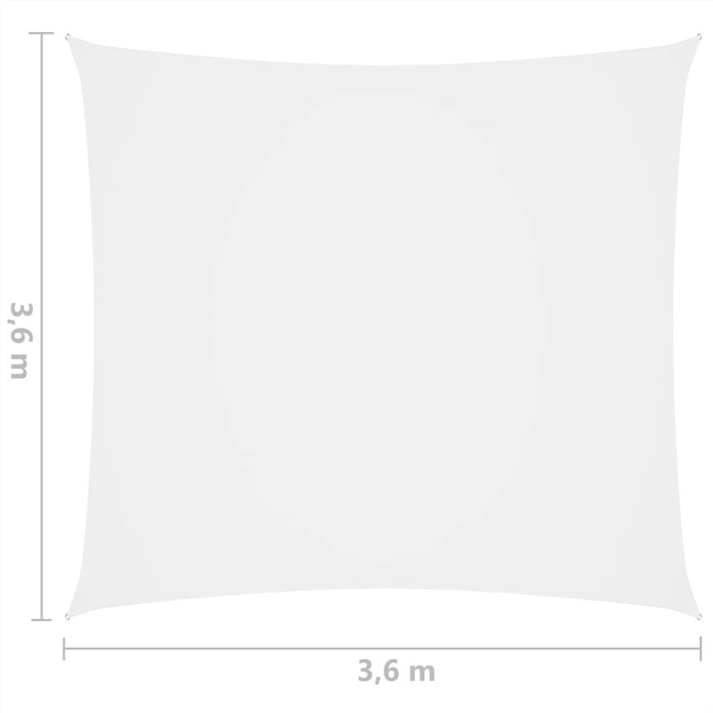 Sunshade Sail Oxford Fabric Square 3.6x3.6 m White