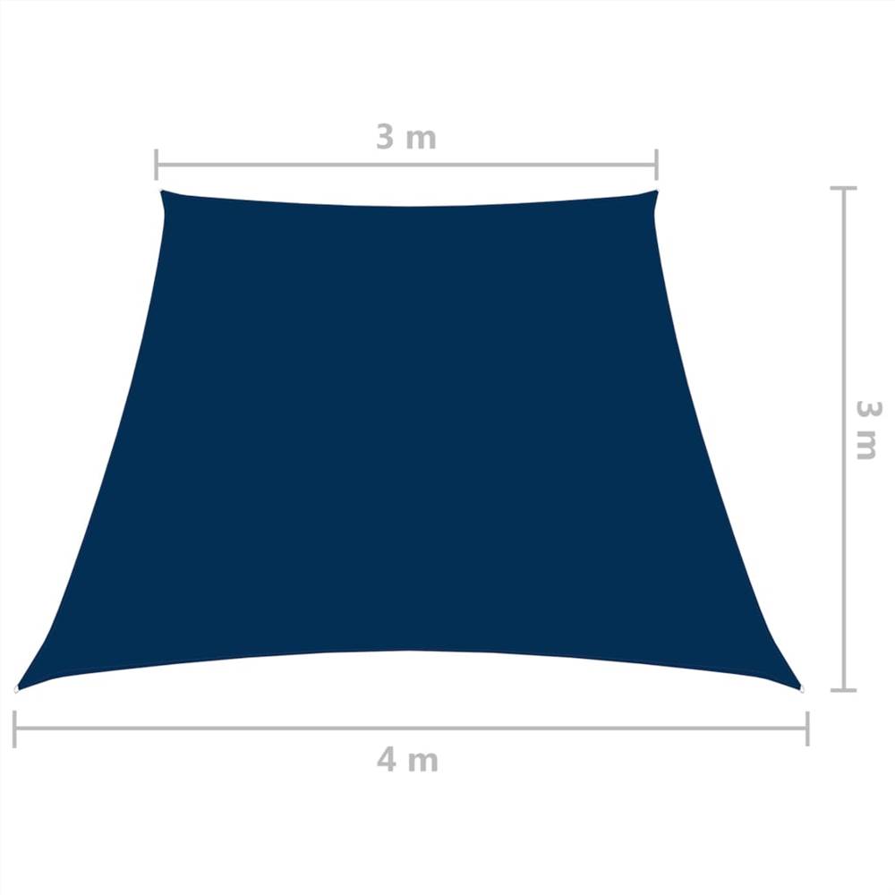 Sunshade Sail Oxford Fabric Trapezium 3/4x3 m Blue