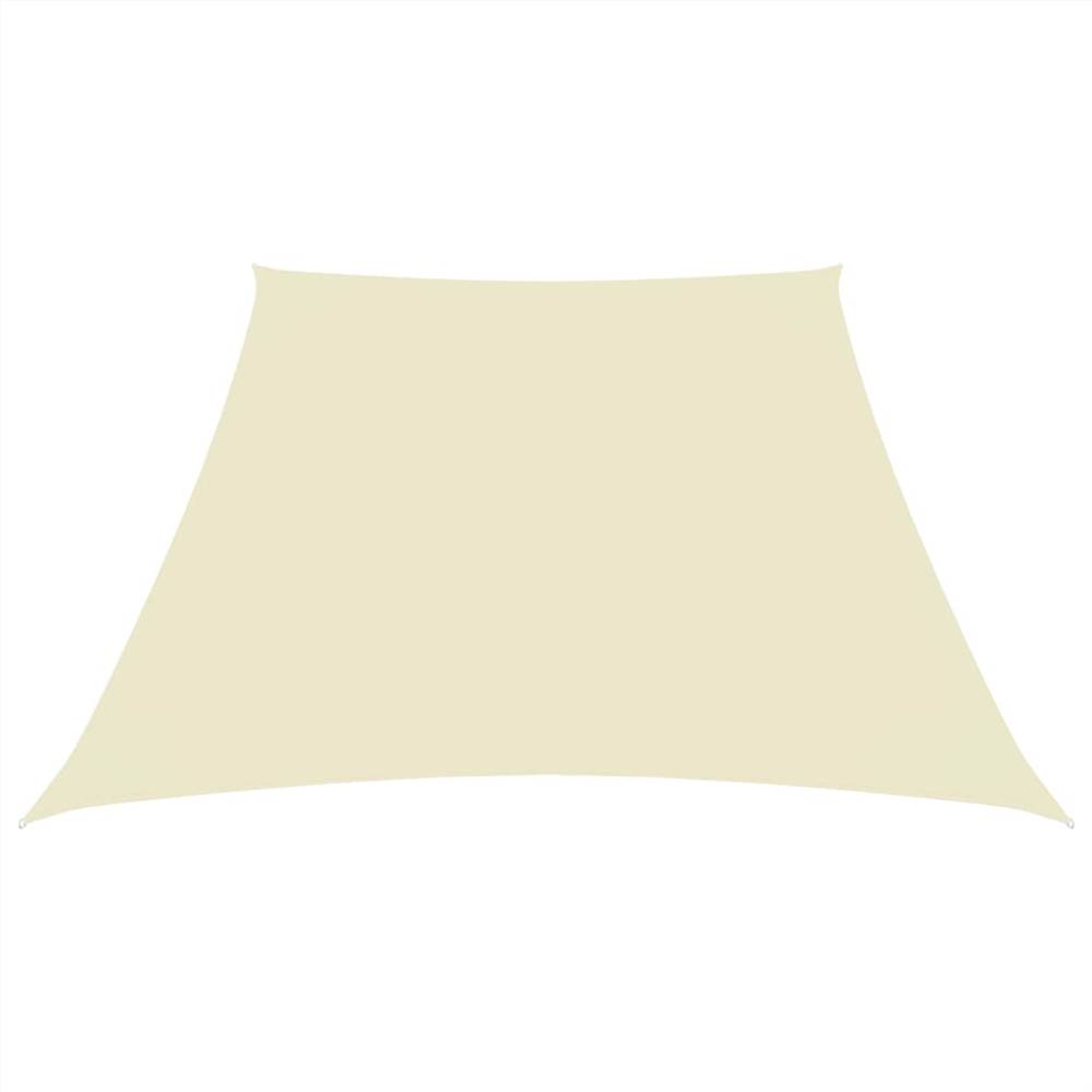 Sunshade Sail Oxford Fabric Trapezium 4/5x3 m Cream