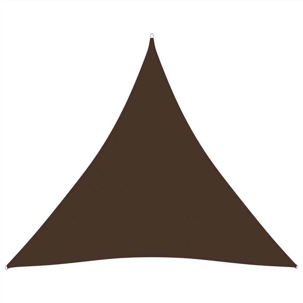 

Sunshade Sail Oxford Fabric Triangular 3x3x3 m Brown