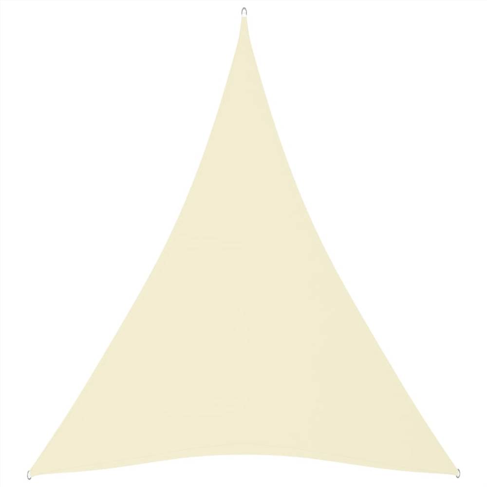 

Sunshade Sail Oxford Fabric Triangular 4x5x5 m Cream