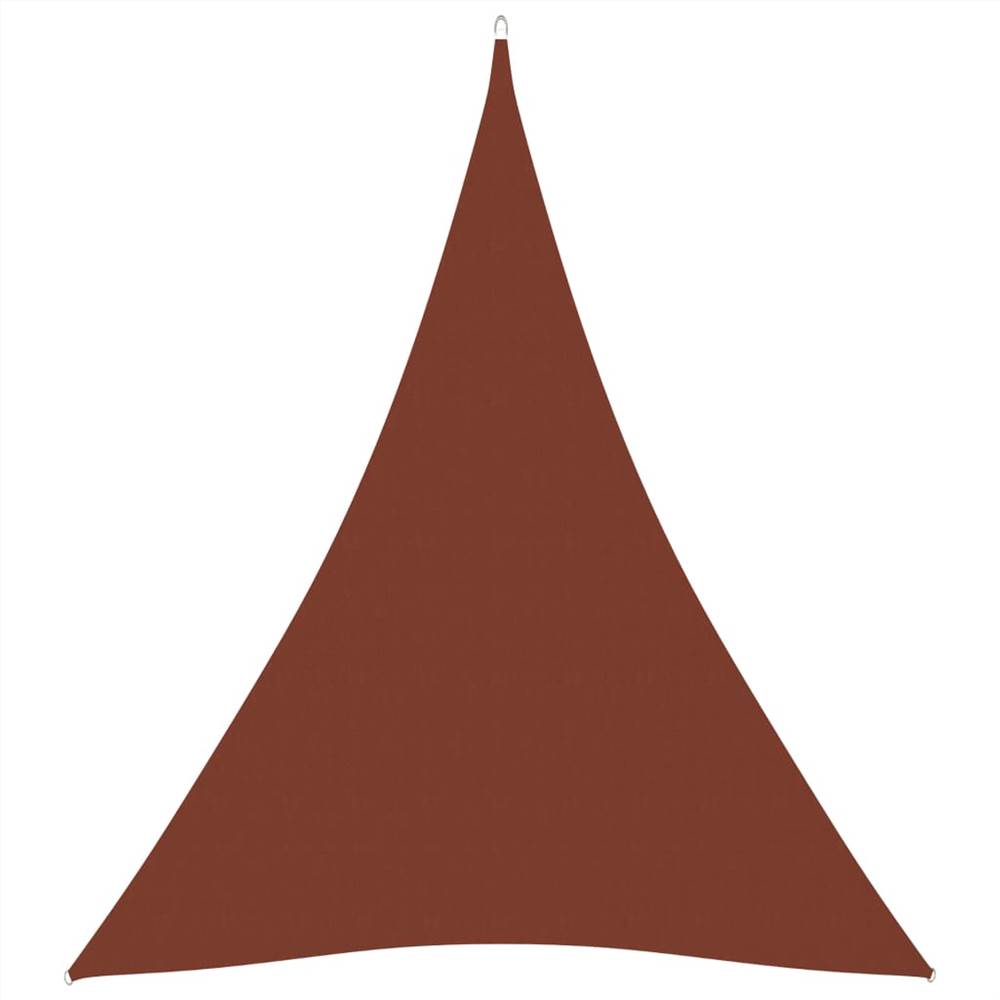 

Sunshade Sail Oxford Fabric Triangular 4x5x5 m Terracotta