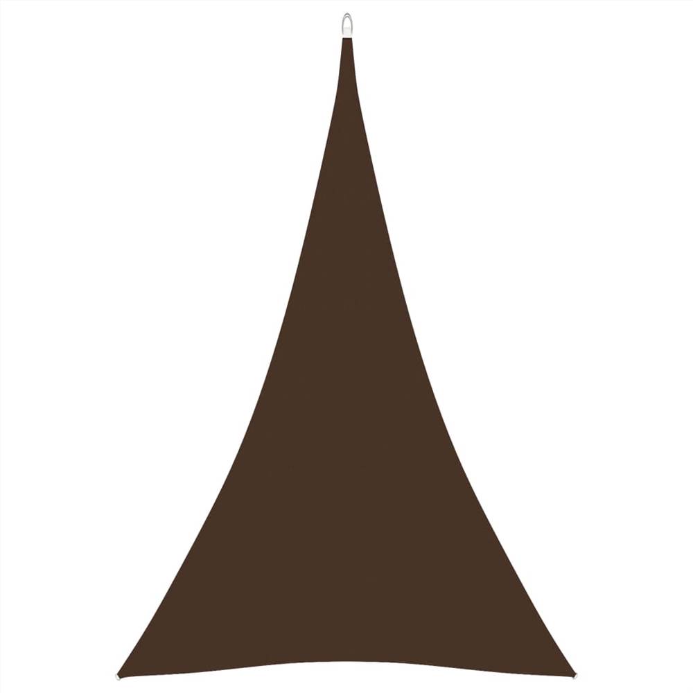 Sunshade Sail Oxford Fabric Triangular 5x6x6 m Brown