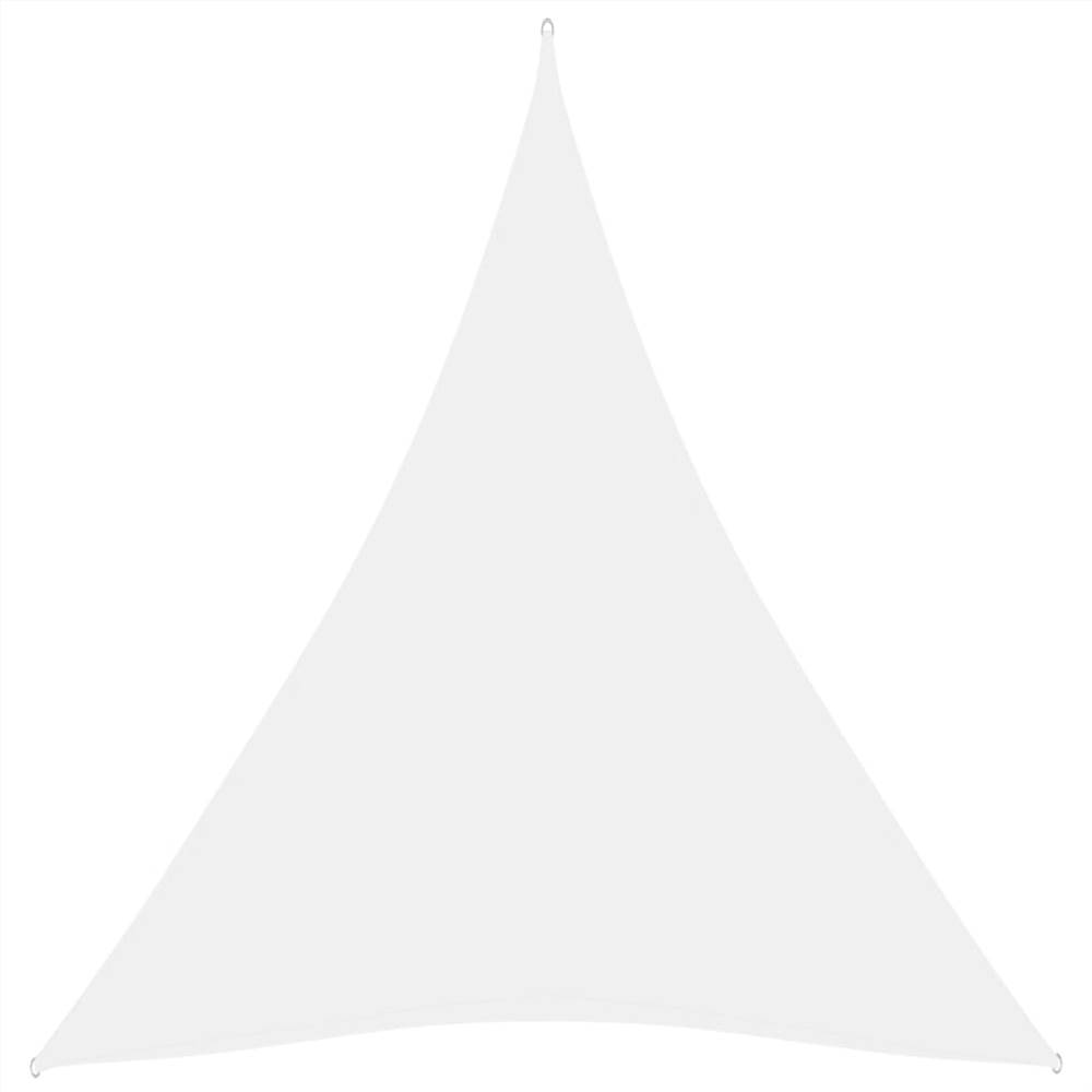 

Sunshade Sail Oxford Fabric Triangular 5x6x6 m White