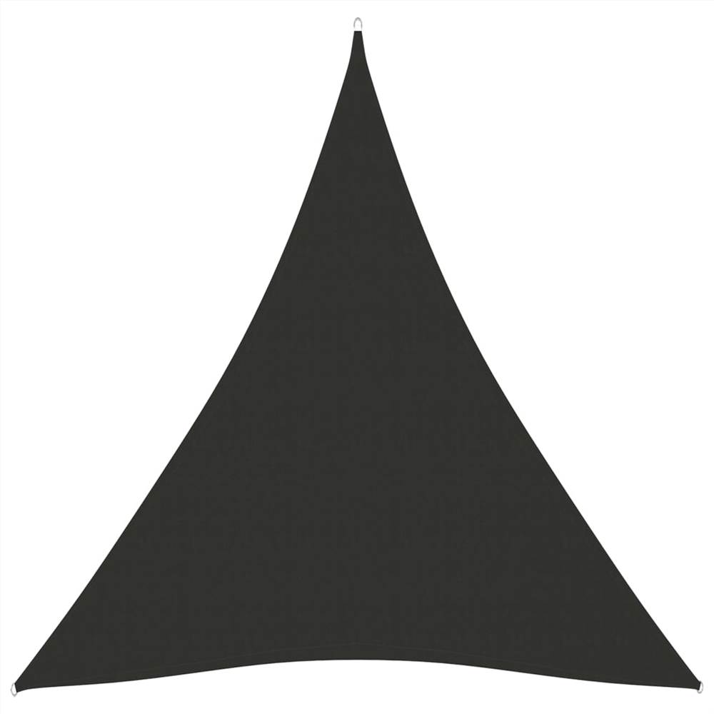 Sunshade Sail Oxford Fabric Triangular 5x7x7 m Anthracite