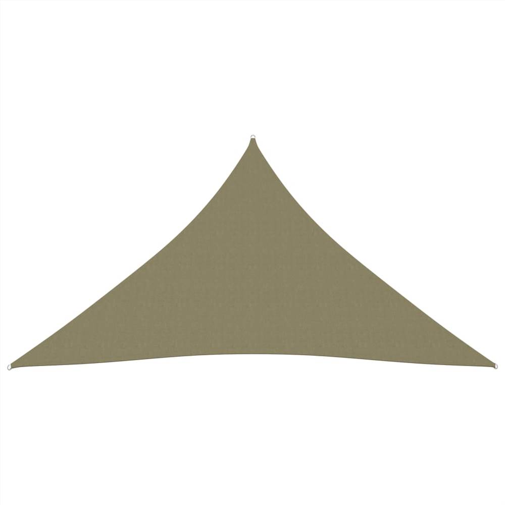Sunshade Sail Oxford Fabric Triangular 5x7x7 m Beige