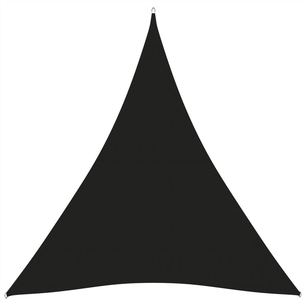 Sunshade Sail Oxford Fabric Triangular 5x7x7 m Black