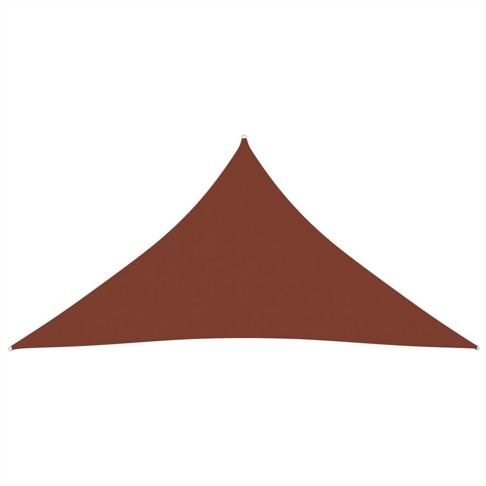 Sunshade Sail Oxford Fabric Triangular 5x7x7 m Terracotta