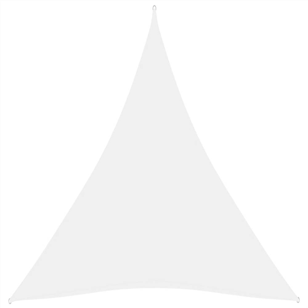 Sunshade Sail Oxford Fabric Triangular 5x7x7 m White