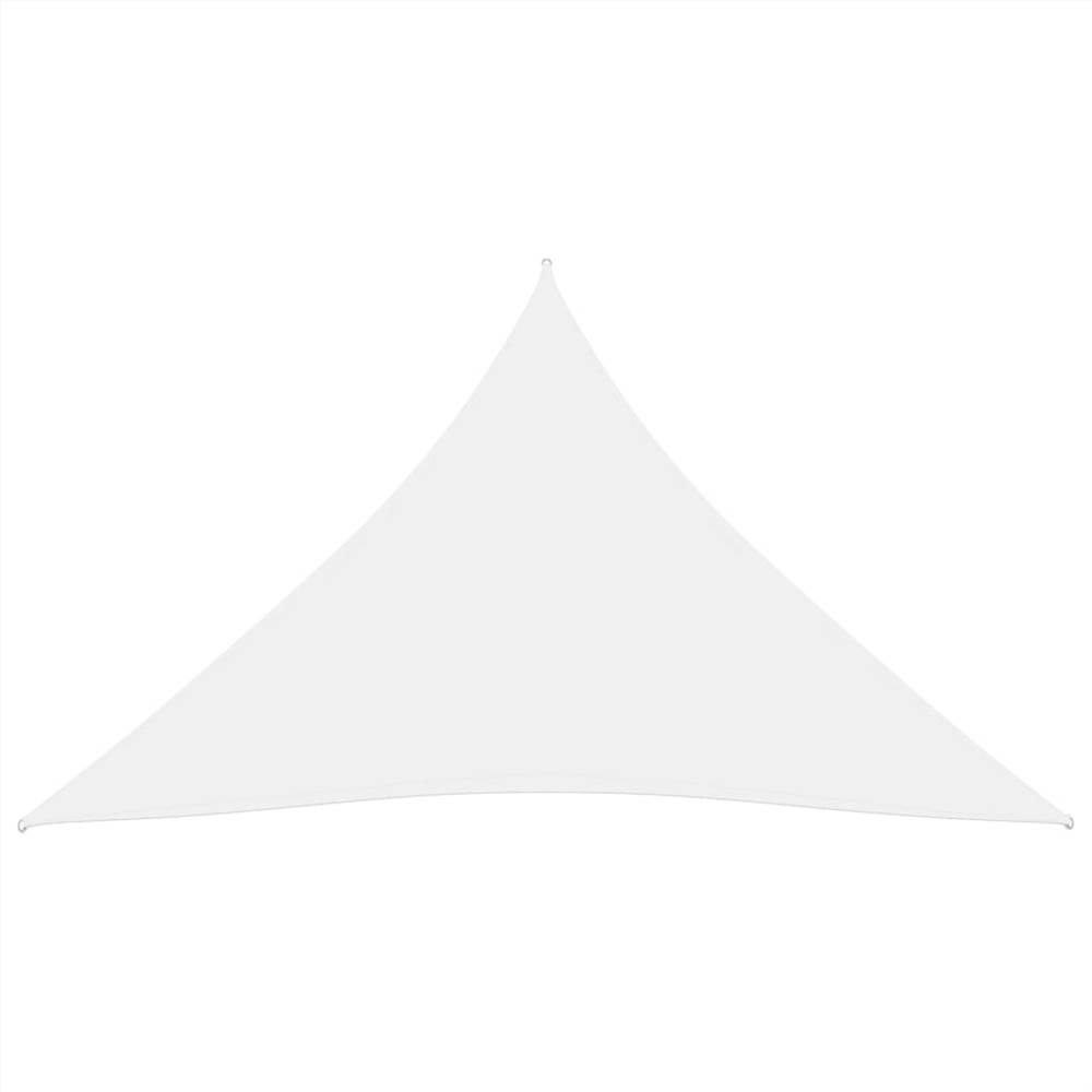 Sunshade Sail Oxford Fabric Triangular 5x7x7 m White