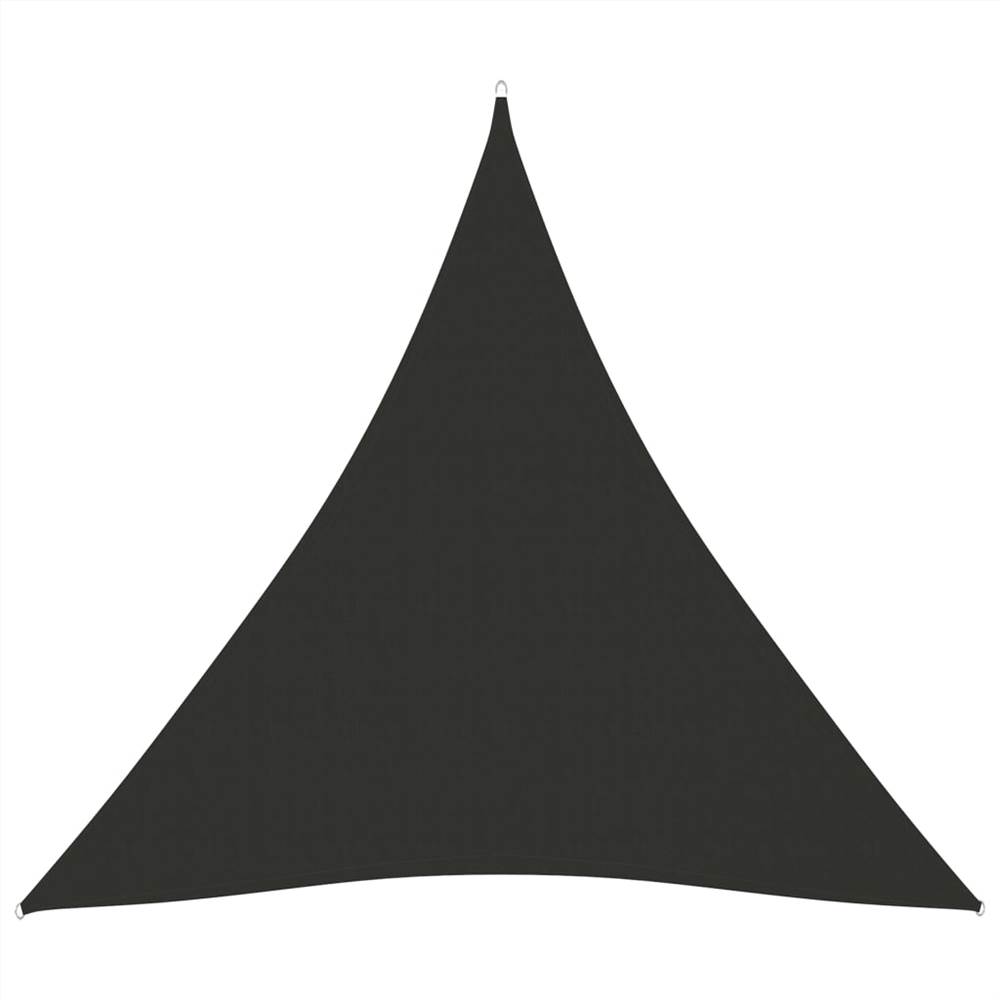 Sunshade Sail Oxford Fabric Triangular 6x6x6 m Anthracite