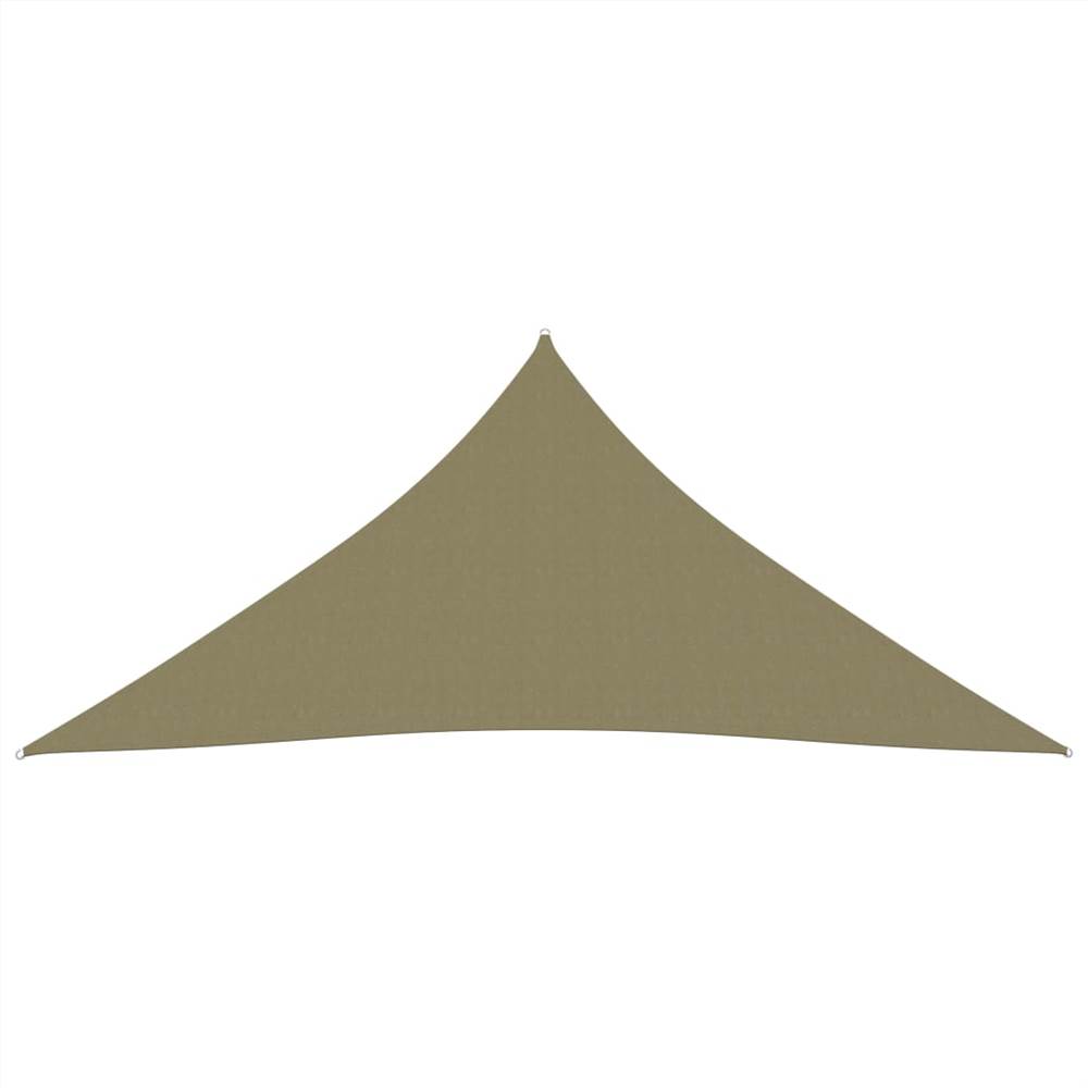 Sunshade Sail Oxford Fabric Triangular 6x6x6 m Beige