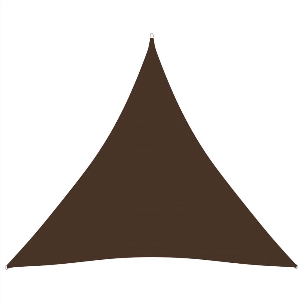 Sunshade Sail Oxford Fabric Triangular 6x6x6 m Brown