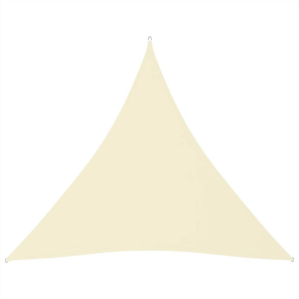 Sunshade Sail Oxford Fabric Triangular 6x6x6 m Cream