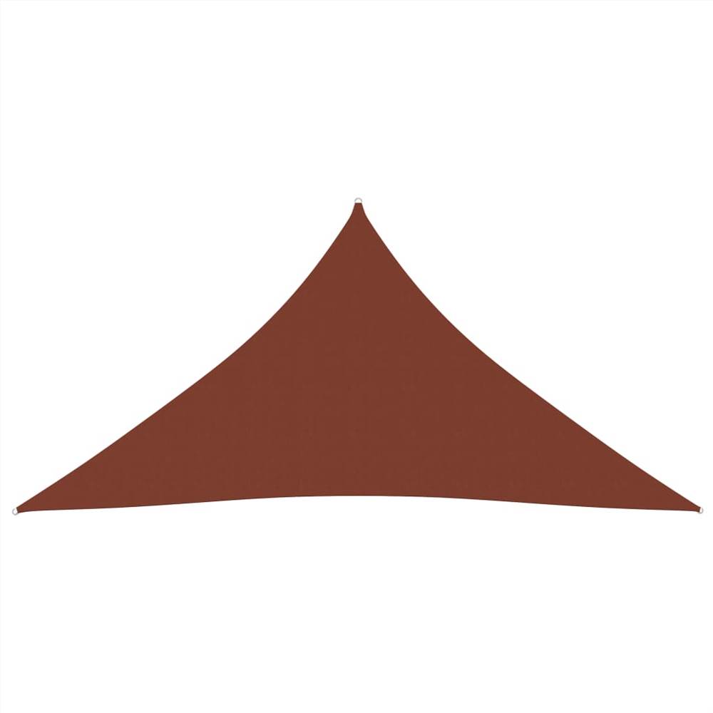 Sunshade Sail Oxford Fabric Triangular 6x6x6 m Terracotta