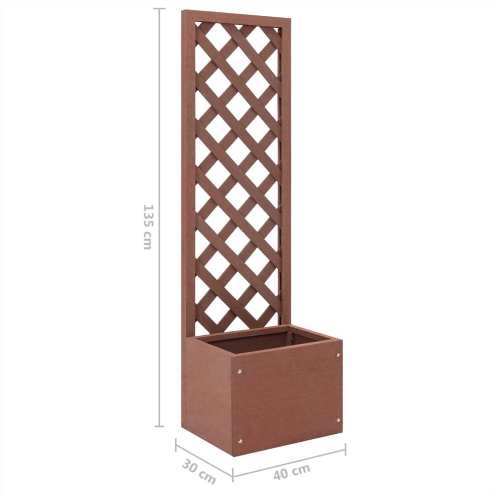 Trellis Planter 40x30x135 cm WPC