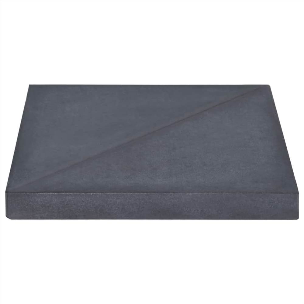 Umbrella Base Black 47x47x4.8 cm Granite