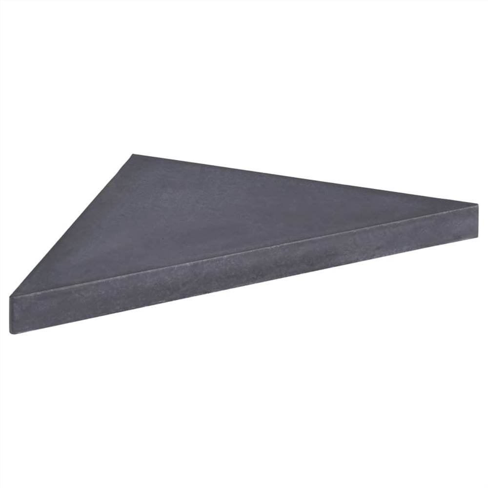 Umbrella Base Black 47x47x4.8 cm Granite