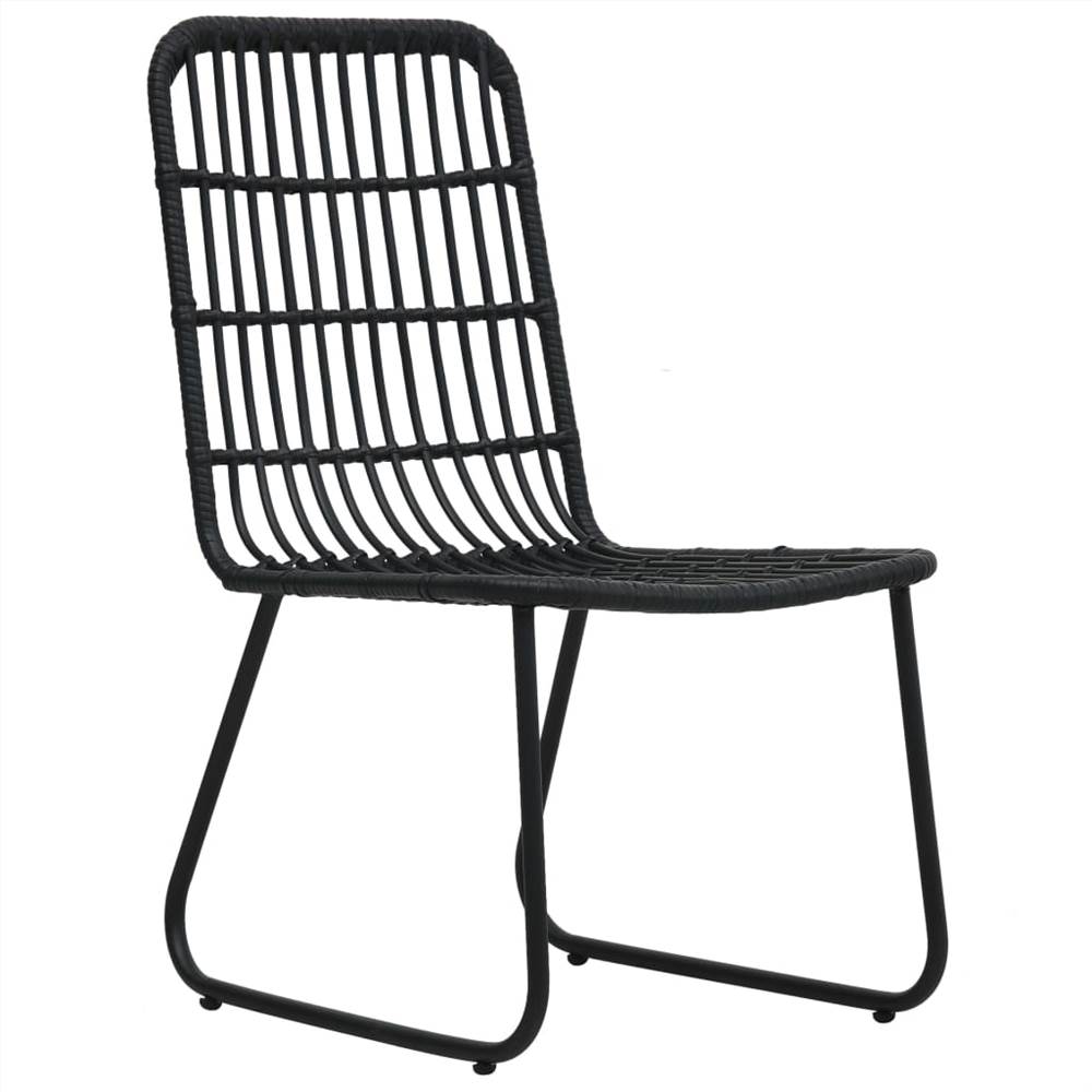 

7 Piece Outdoor Dining Set Poly Rattan and Glass