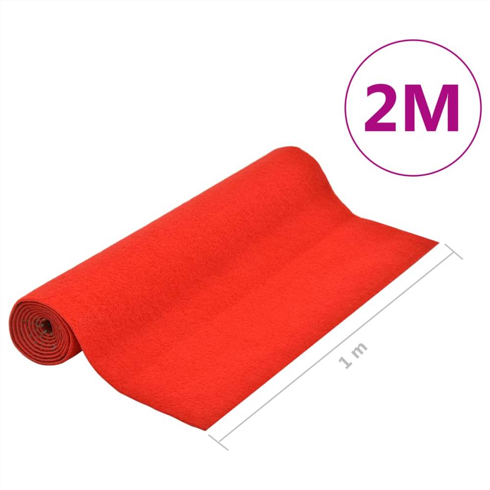 Artificial Grass with Studs 2x1 m Red