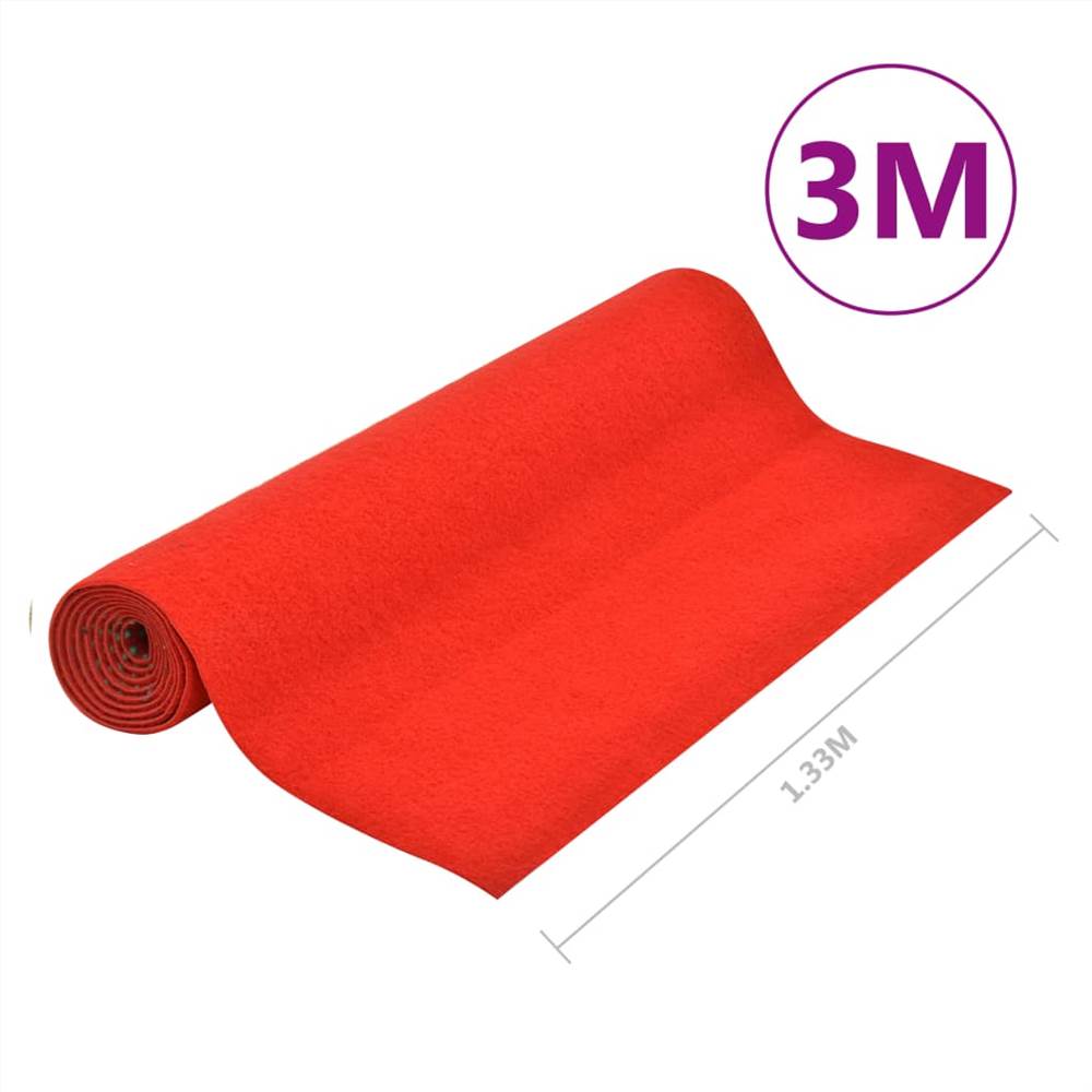 Artificial Grass with Studs 3x1.33 m Red