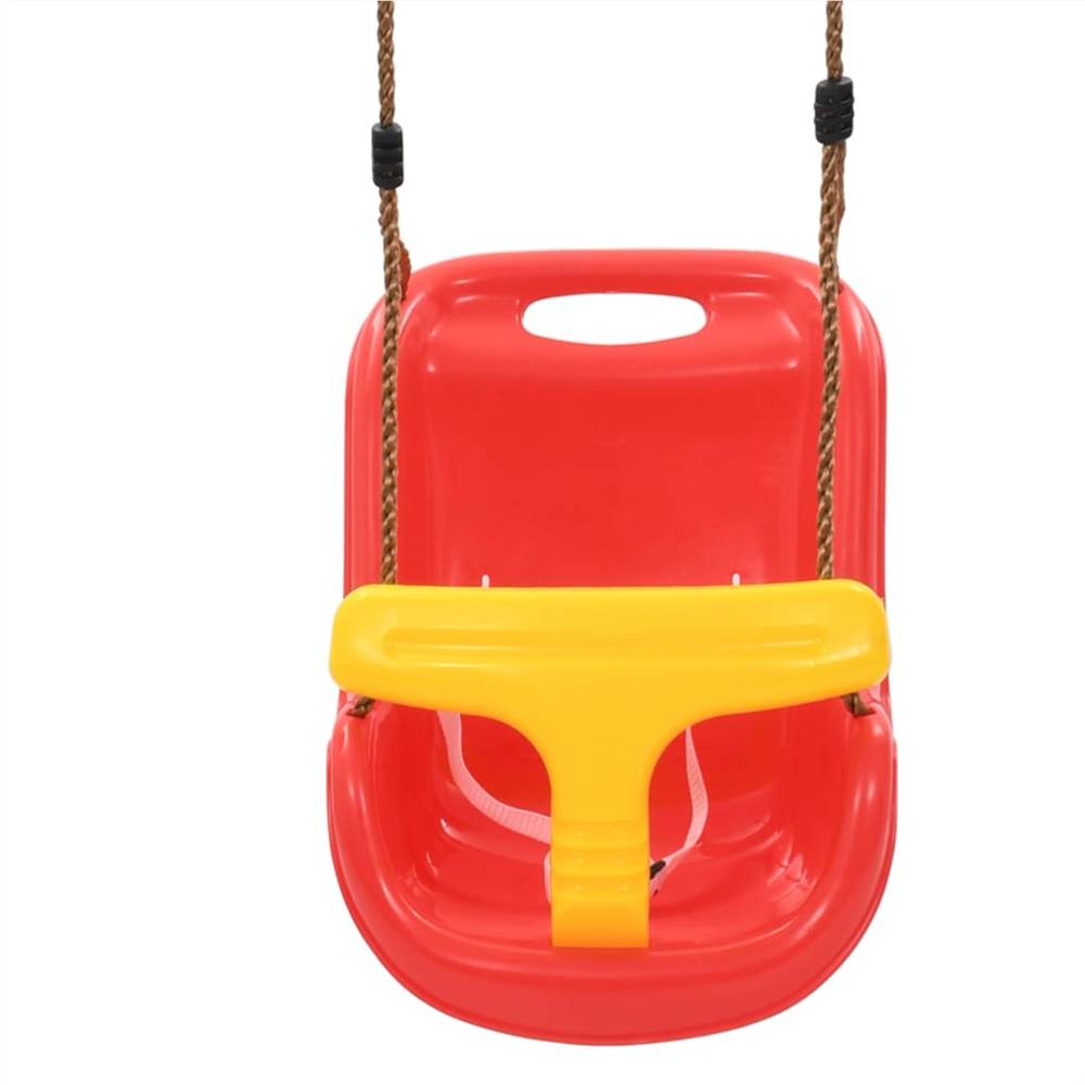Baby Swings 2 pcs with Safety Belt PP Red