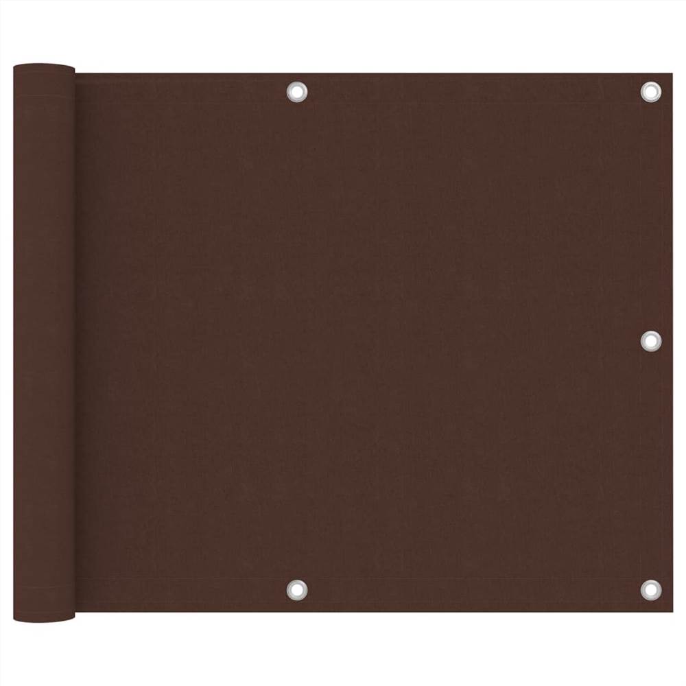 

Balcony Screen Brown 75x500 cm Oxford Fabric