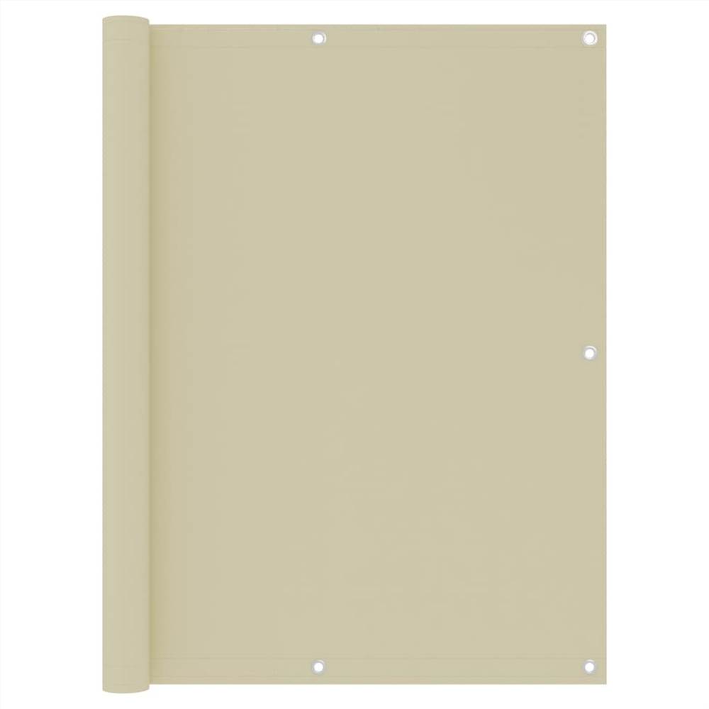

Balcony Screen Cream 120x500 cm Oxford Fabric