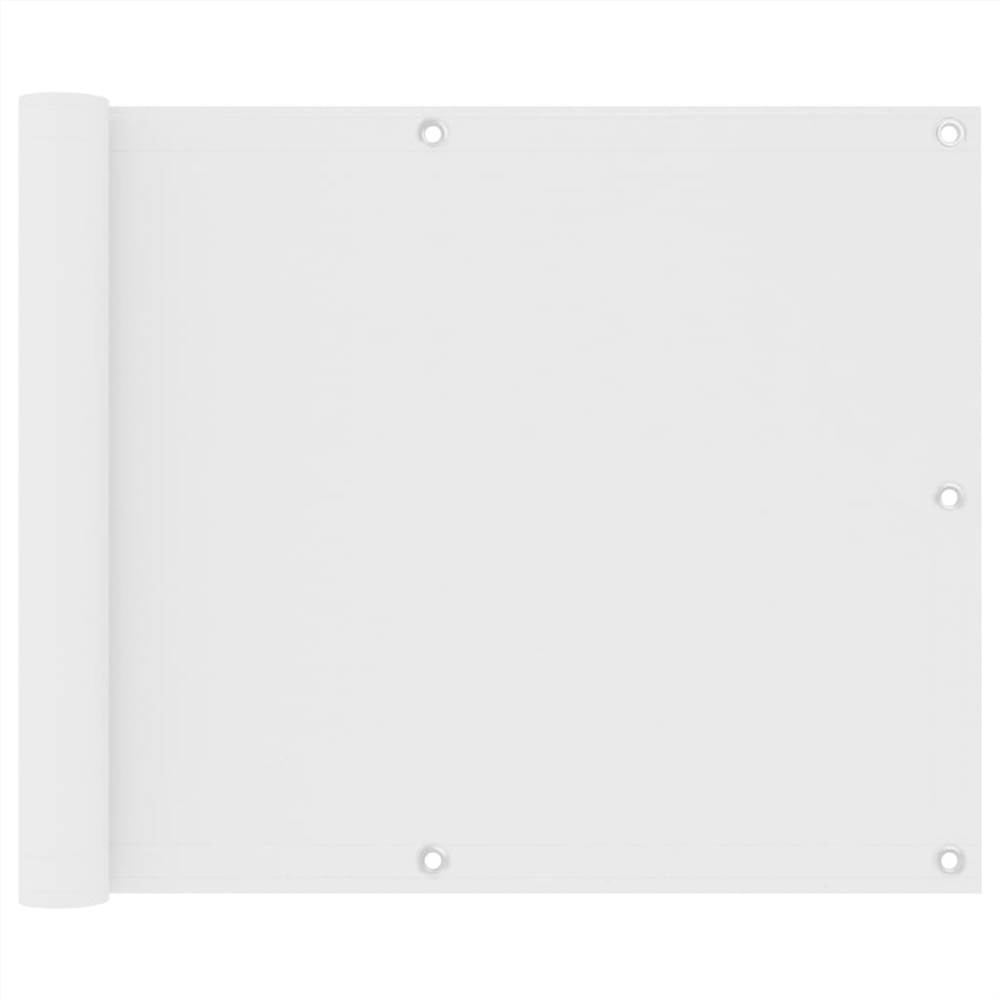 

Balcony Screen White 75x500 cm Oxford Fabric
