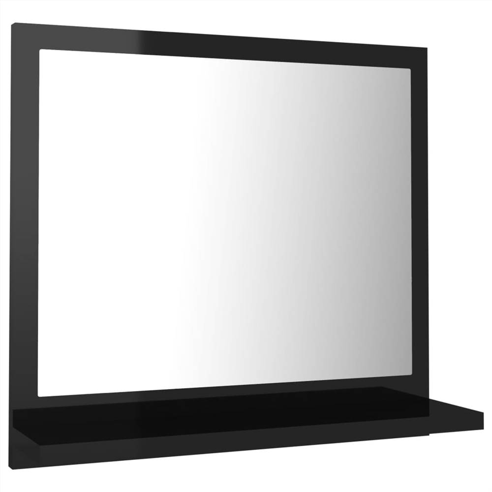 Bathroom Mirror High Gloss Black 40x10.5x37 Cm Chipboard 7 Bathroom Mirror High Gloss Black 40x10.5x37 cm Chipboard